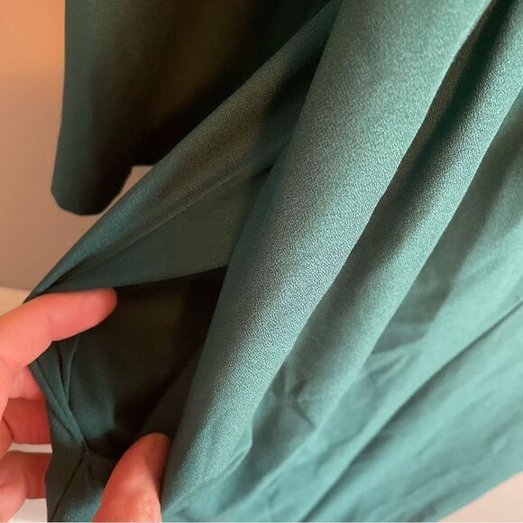 Julia Jordan Green puff shoulder Romper women’s size 6 - Picture 6 of 6